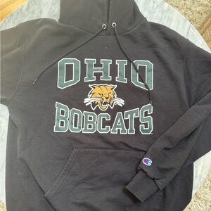 Champion Black Sweater with Ohio Bobcats Logo